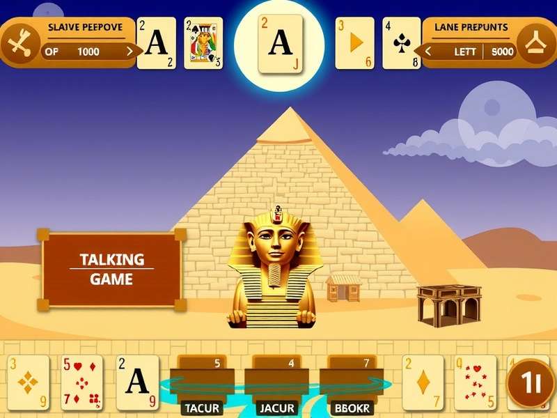 मिस्र पिरामिड सॉलिटेर गेम का स्क्रीनशॉट