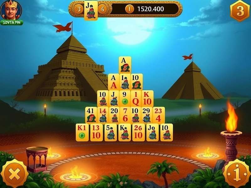 Pyramid Solitaire Game फ्री में खेलते हुए स्क्रीनशॉट