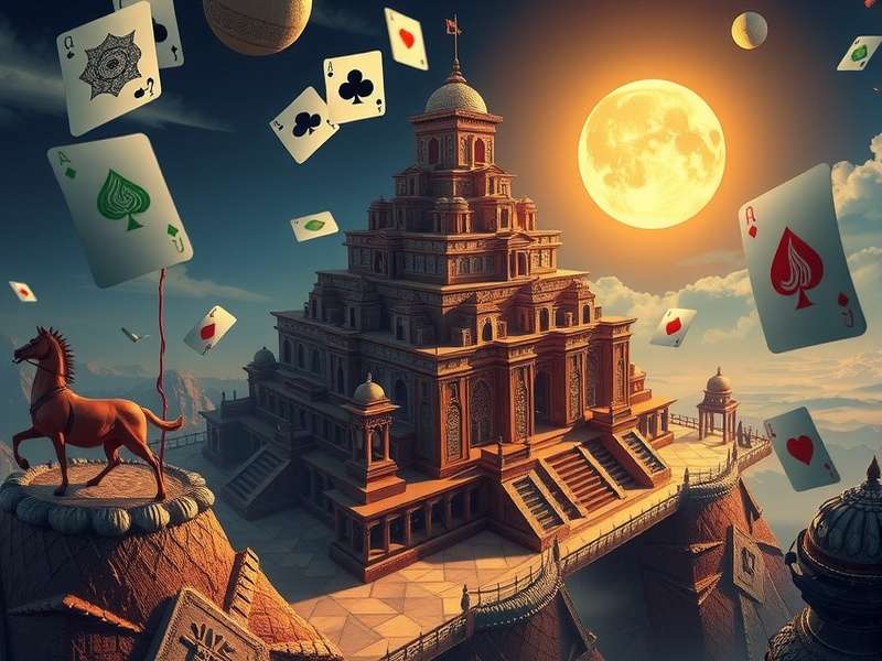 पिरामिड सॉलिटेयर सागा का संगीत और ध्वनि प्रभाव दिखाता हुआ दृश्य